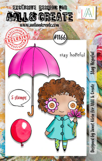 AALL & Create -A6  Clear Stamp - #1166 - Stay Hopeful