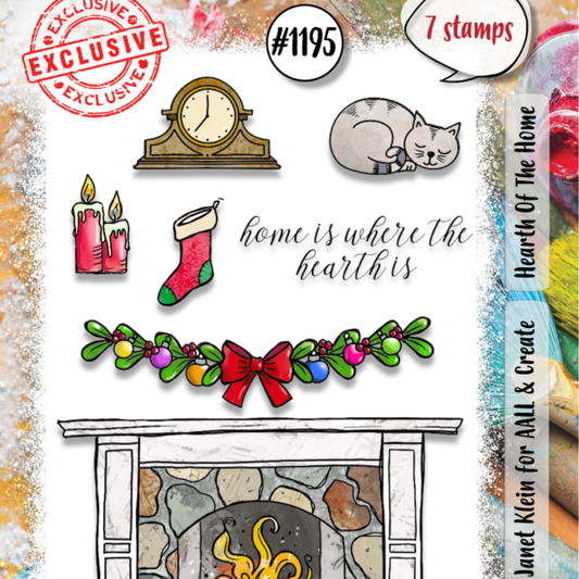 AALL & Create -A7  Clear Stamp - #1195 - Hearth of the Home