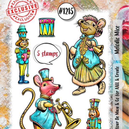 AALL & Create -A7  Clear Stamp - Melodic Mice