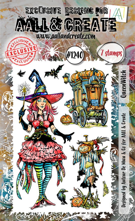 AALL & Create -A7 Clear Stamp - #1240 Queen Witch 7 stamps