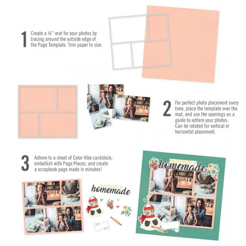 Simple Stories - Simple page template Design 1