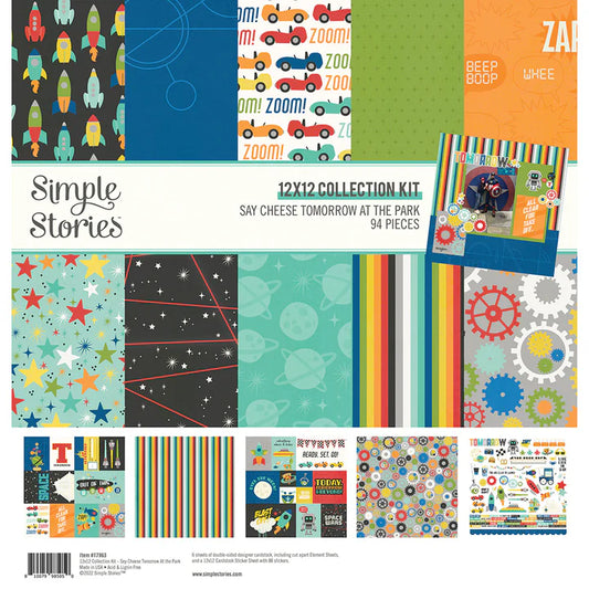 Simple Stories - Say Cheese Tomorrow at the park - 12 x 12 Collection Kit 94 Pieces