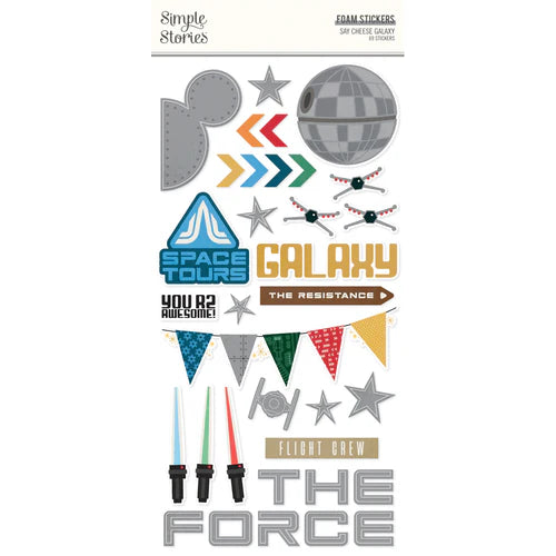 Simple Stories - Say Cheese Galaxy Foam Stickers (69 stickers)