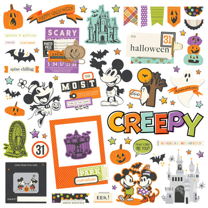 Simple Stories - Say Cheese Classic Mouse Halloween - Chipboard Pieces