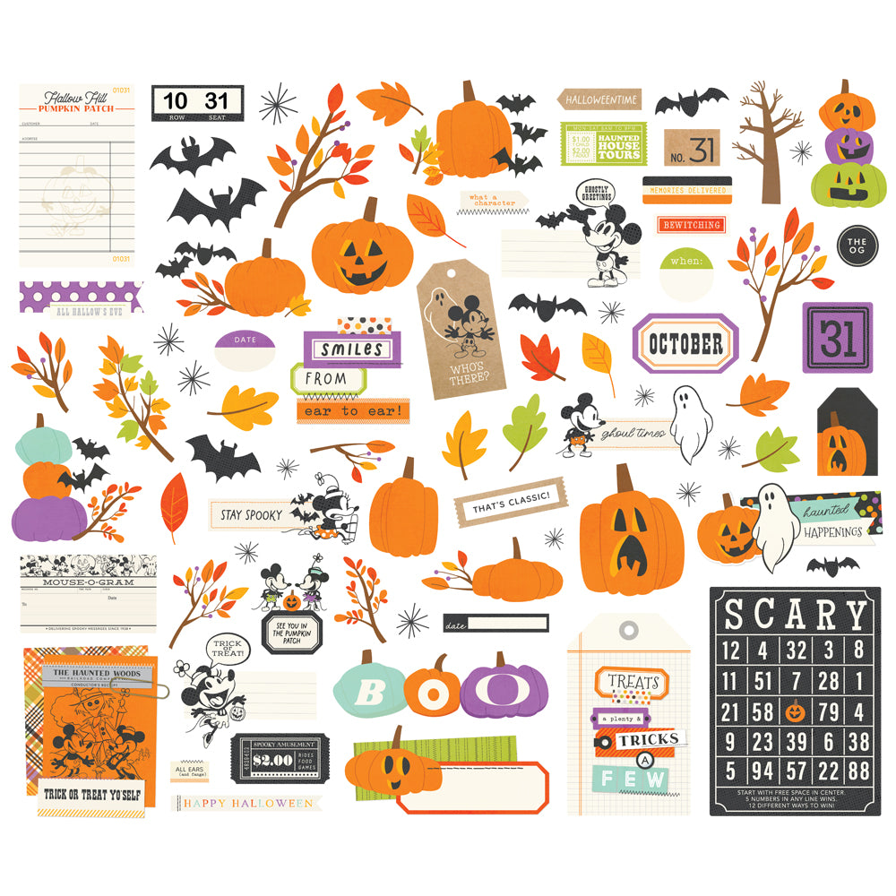 Simple Stories - Say Cheese Classic Mouse Halloween - Journal Bits & Pieces
