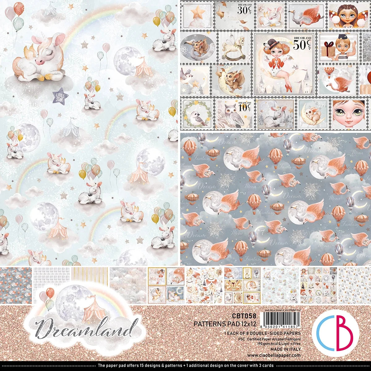 CIAO BELLA  - 12 x 12 Dreamland Patterns Pad