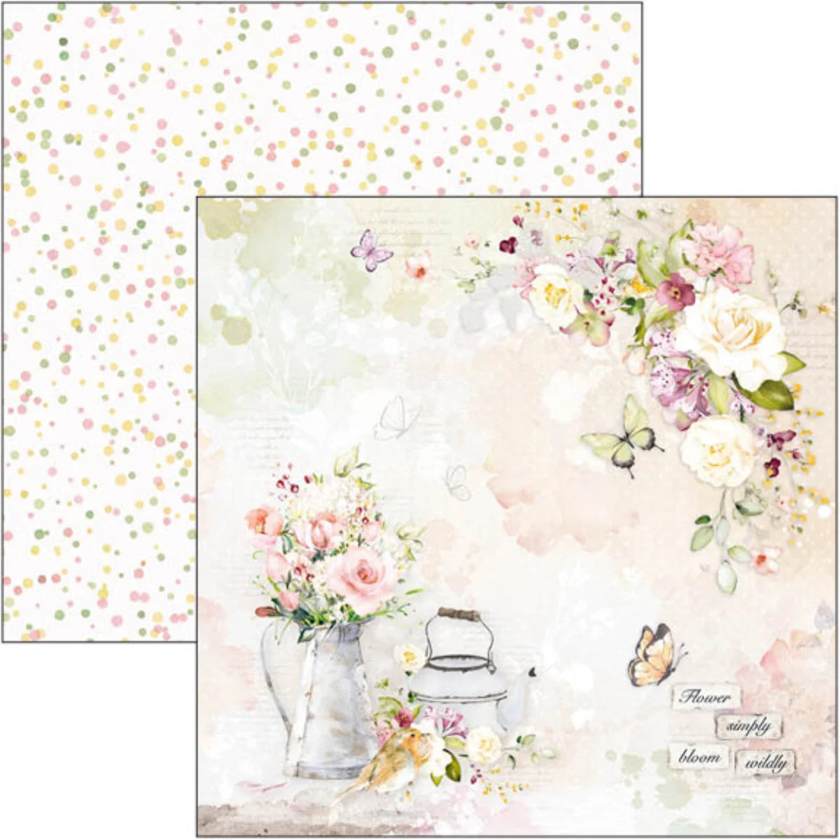 CIAO BELLA  - 8x8 Paper Pad - Blooming