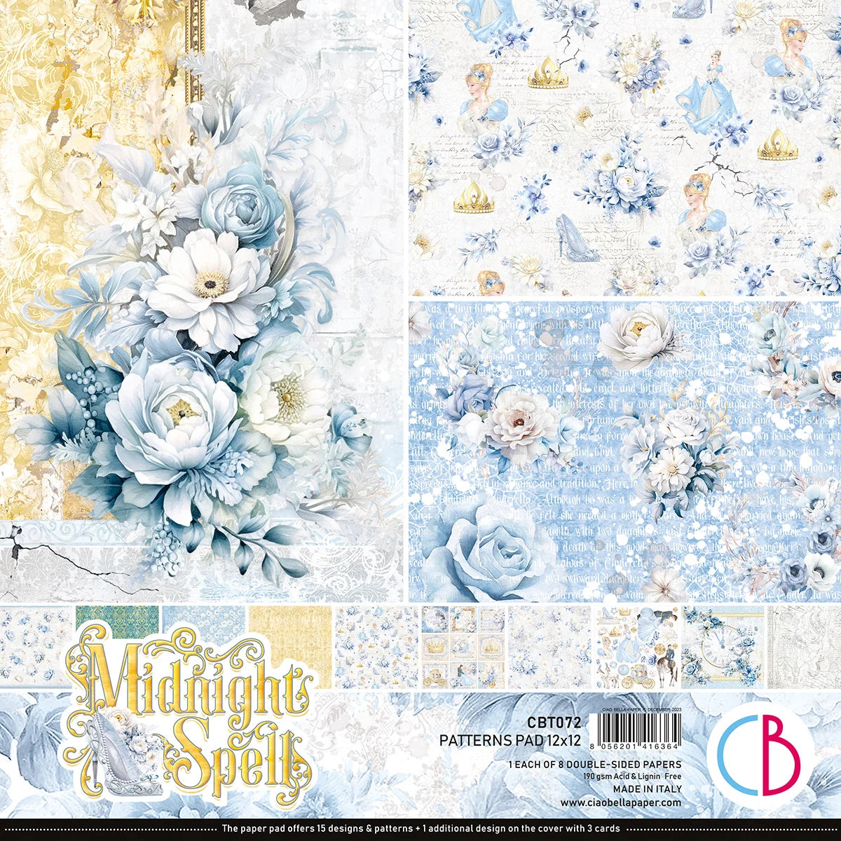 CIAO BELLA  - 12 x 12  Patterns Pad - Midnight Spell