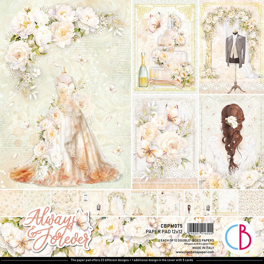 CIAO BELLA  - 12 x 12  Paper Pad - Always & Forever