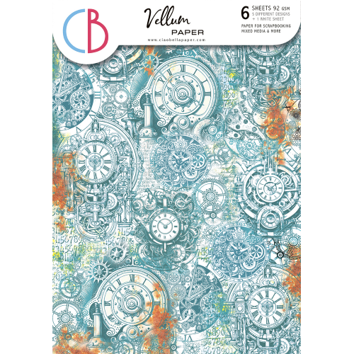 CIAO BELLA  - Vellum Coral Reef Paper Patterns A4 6/Pkg