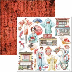 CIAO BELLA  - 12 x 12 Land of the Rising Sun Patterns Pad