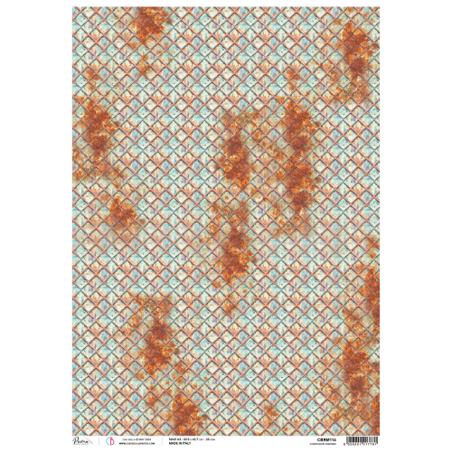 CIAO BELLA  -A3 Piuma Rice Paper - Corrosion Grating