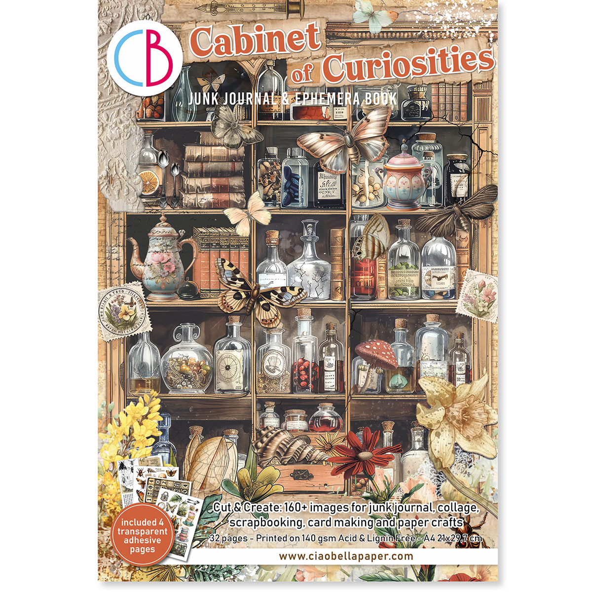 CIAO BELLA -Junk Journal & Ephemera Book - Cabinet of Curiosities
