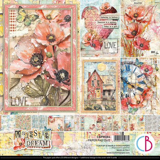 CIAO BELLA  - 12 x 12  Paper Pad - Magestic Dream