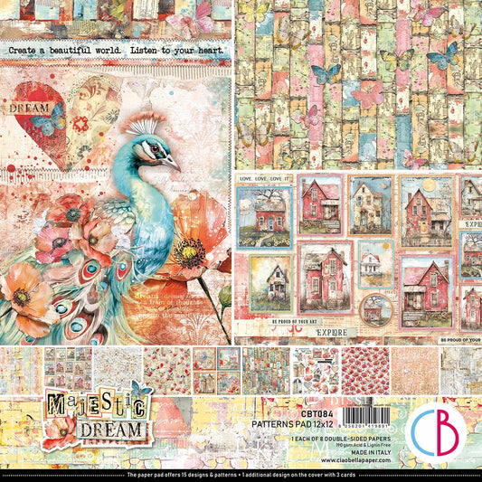 CIAO BELLA  - 12 x 12  Patterns Pad - Magestic dream