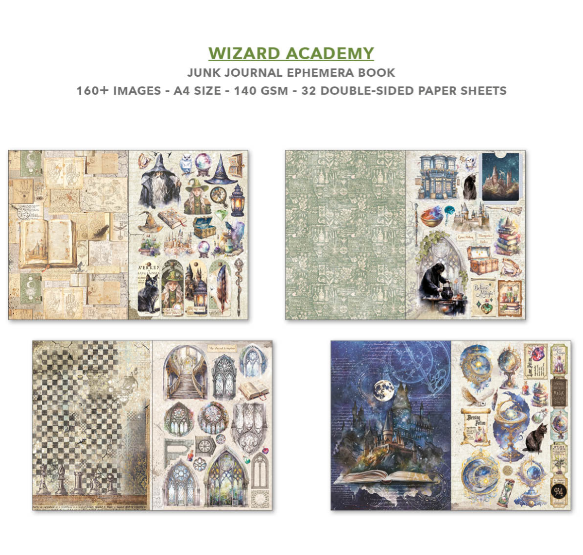 CIAO BELLA -Junk Journal & Ephemera Book - Wizard Academy