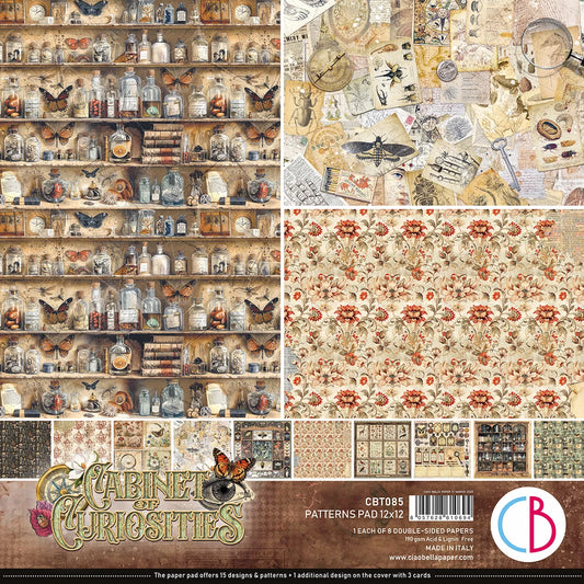 CIAO BELLA  - 12 x 12  Patterns Pad - Cabinet of Curiosities
