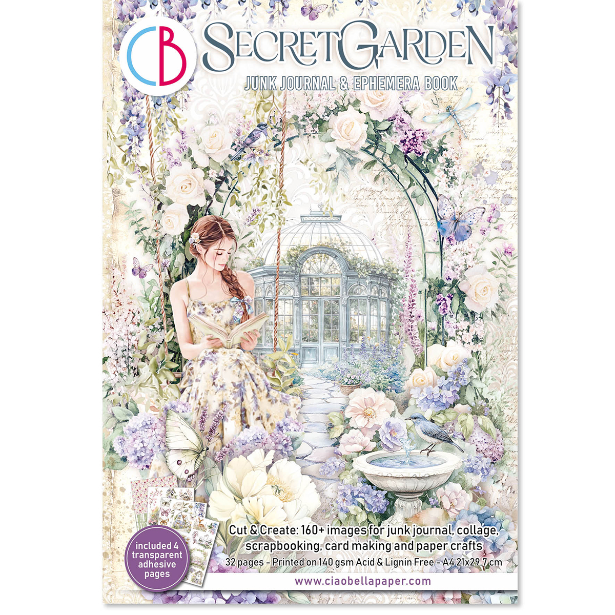 CIAO BELLA -Junk Journal & Ephemera Book - Secret Garden