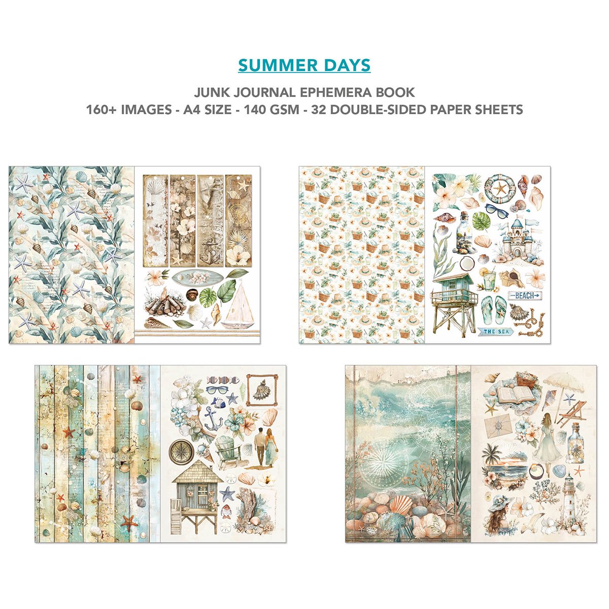 CIAO BELLA -Junk Journal & Ephemera Book - Summer Days