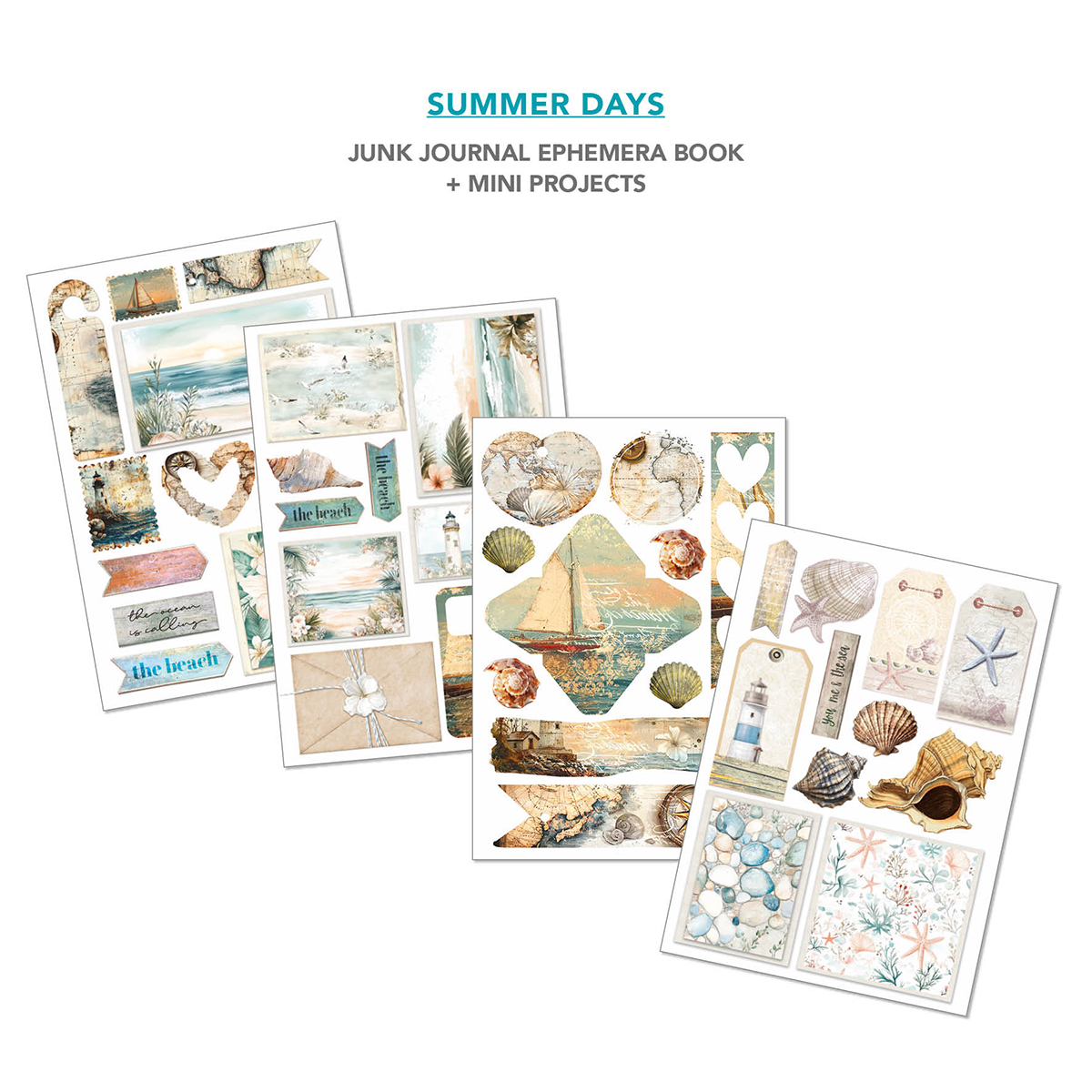 CIAO BELLA -Junk Journal & Ephemera Book - Summer Days