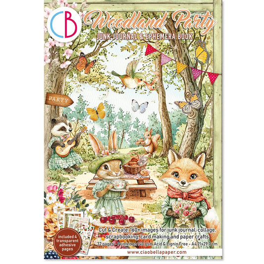 CIAO BELLA -Junk Journal & Ephemera Book - Woodland Party
