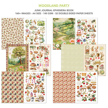 CIAO BELLA -Junk Journal & Ephemera Book - Woodland Party