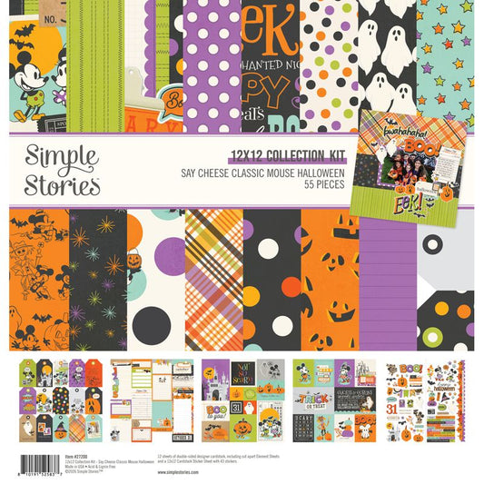 Simple Stories - Say Cheese Classic Mouse Halloween - 12 x 12 paper pack