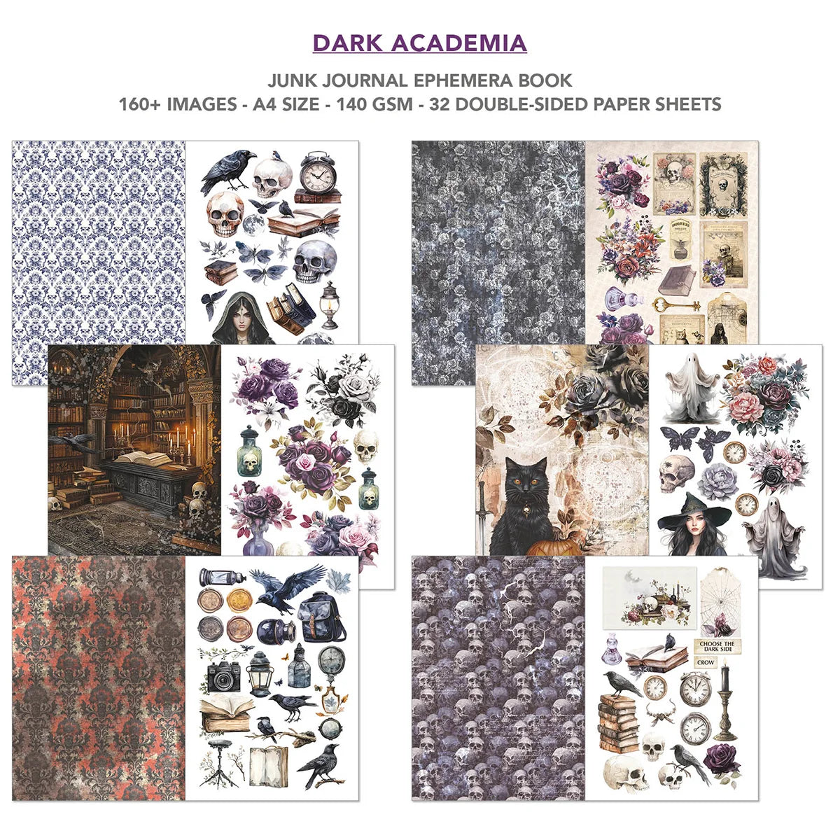 CIAO BELLA -Junk Journal & Ephemera Book - Dark Academia