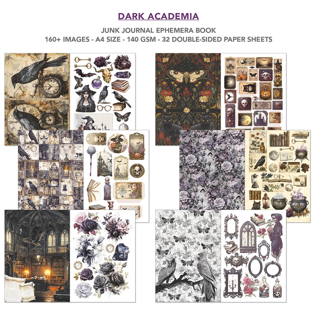 CIAO BELLA -Junk Journal & Ephemera Book - Dark Academia