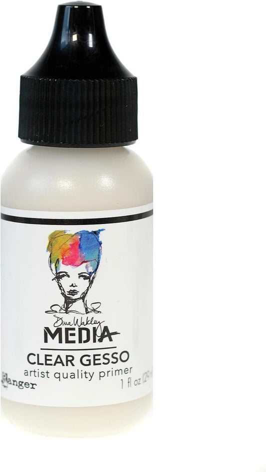 Dina Wakley - Mixed Media - Clear Gesso - (29ml)
