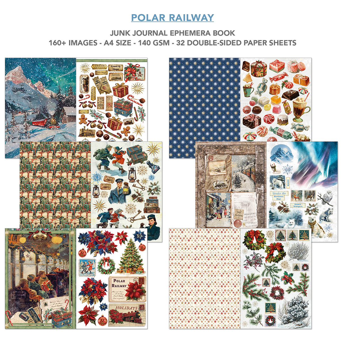 CIAO BELLA -Junk Journal & Ephemera Book - Polar Railway