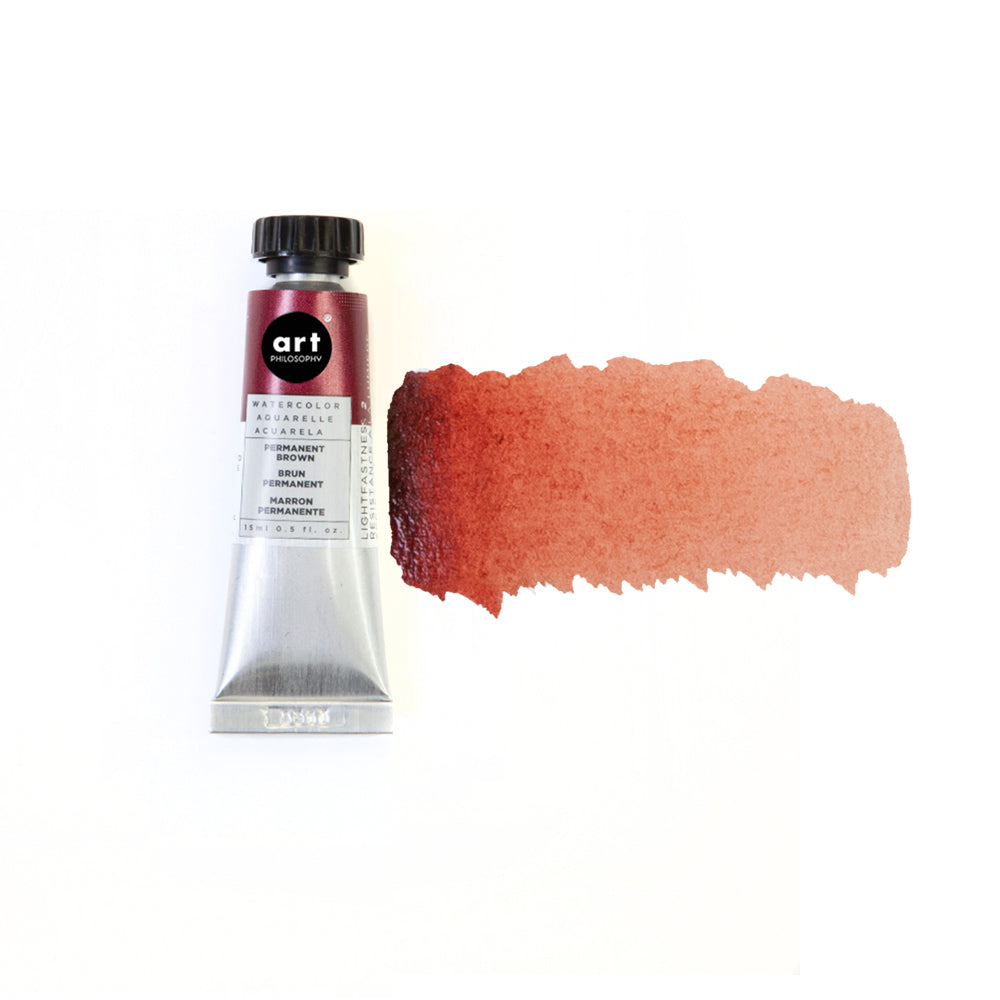 Art Philosophy - Watercolor Tube - Permanent Brown- Semi Opaque 15ml