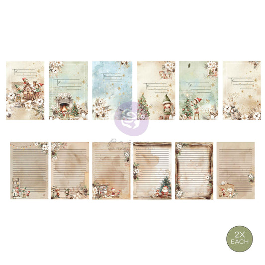 Prima - Twinkle & Treats Collection Stationery Pack – 12 envelopes + 12 postcards