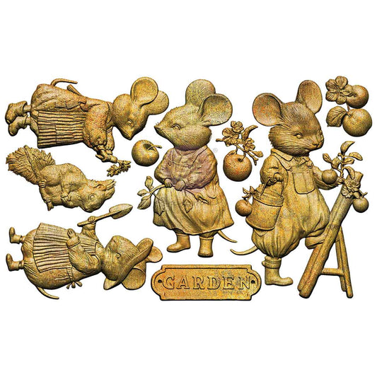 Prima -Homegrown Collection Decor Moulds® – Tiny Gardeners – 1 pc, 5″x8″x8mm