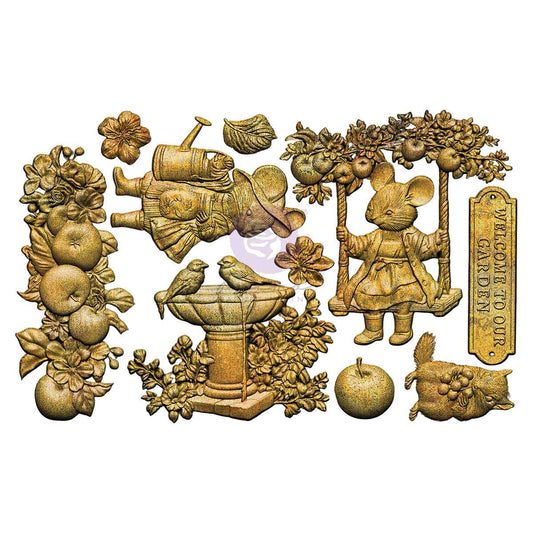 Prima -Homegrown Collection Decor Moulds® – Sweet Garden – 1 pc, 5″x8″x8mm