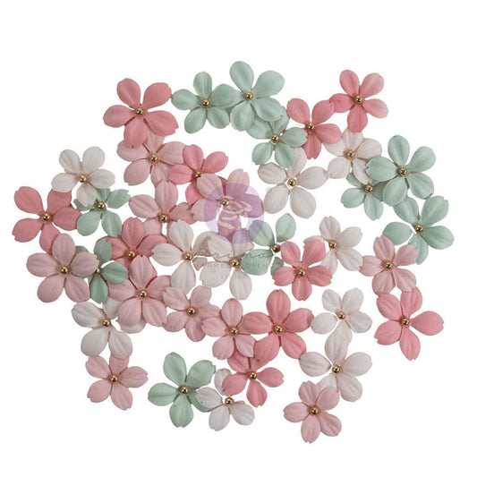 Prima - Buttons & Keepsakes Collection Flowers – Tender Florals – 40 pcs