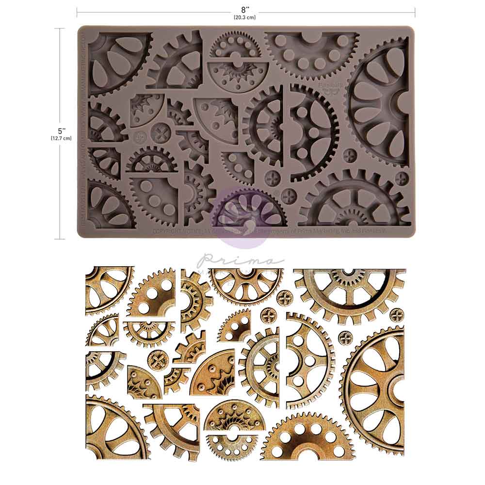 Prima - Finnabair Decor Moulds® – Halves And Quarters – 1 pc, 5″x8″x8mm