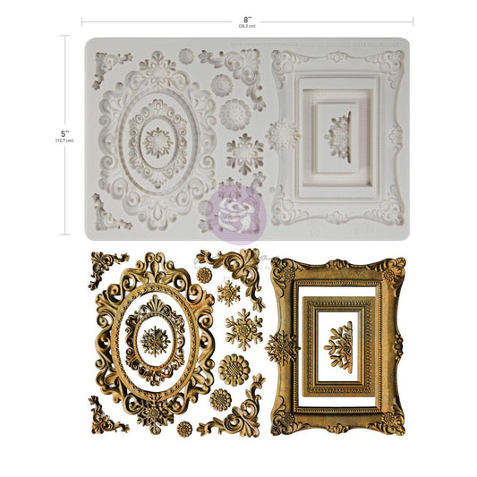 Prima -Finnabair Moulds – Winter Frames – 1 pc, 5″x8″x8mm