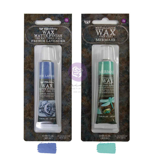 Prima - Finnabair - Art Alchemy- Finnabair Limited Edition Metallique + Matte Wax Set – Whispers – 2 tubes x 0.68oz (20ml
