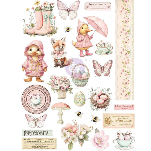 Prima - Sweet Spring Collection A4 Transfer – 1 sheet, 8.3″x11.7