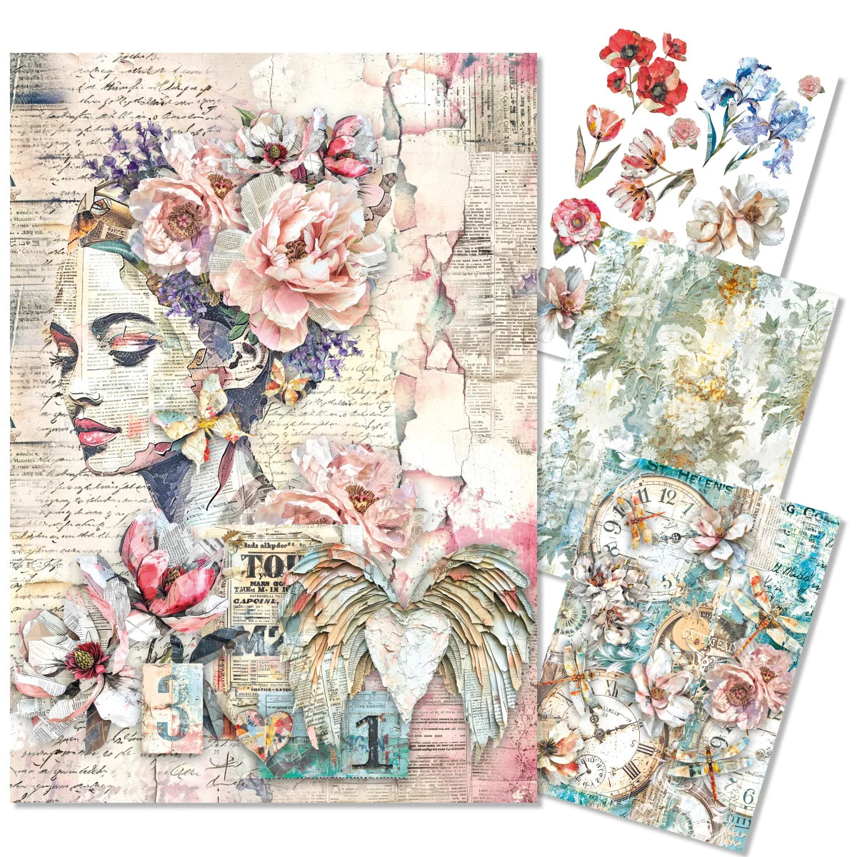 CIAO BELLA -A4 RICE PAPER - Sound of Spring A4 Rice Paper 4/pk