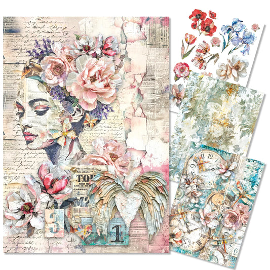 CIAO BELLA -A4 RICE PAPER - Sound of Spring A4 Rice Paper 4/pk