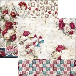 CIAO BELLA  - 12 x 12  Patterns Pad - Bohemian Burgundy