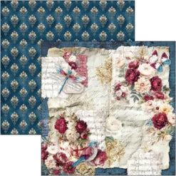 CIAO BELLA  - 12 x 12  Patterns Pad - Bohemian Burgundy