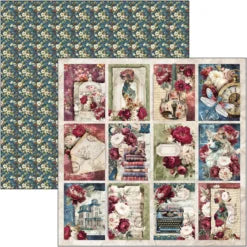 CIAO BELLA  - 12 x 12  Patterns Pad - Bohemian Burgundy