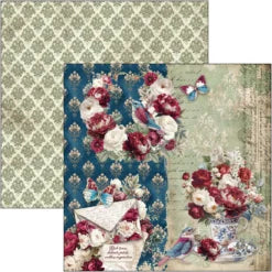 CIAO BELLA  - 12 x 12  Paper Pad - Bohemian Burgundy