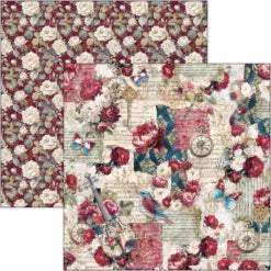 CIAO BELLA  - 12 x 12  Paper Pad - Bohemian Burgundy