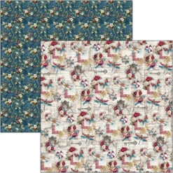 CIAO BELLA  - 12 x 12  Paper Pad - Bohemian Burgundy