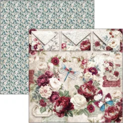 CIAO BELLA  - 12 x 12  Paper Pad - Bohemian Burgundy