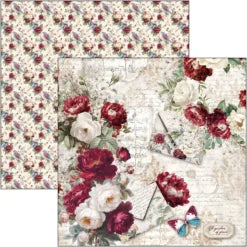 CIAO BELLA  - 12 x 12  Paper Pad - Bohemian Burgundy